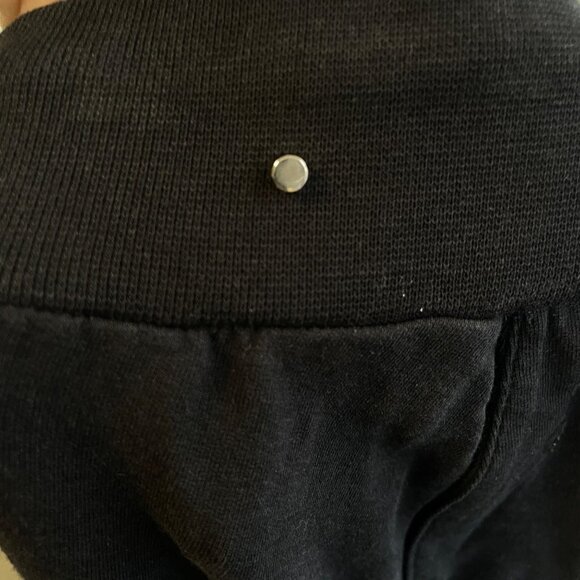 Cuyana French Terry Pima Cotton Drawstring Tapered Lounge Pant Black Size XS - Picture 7 of 11